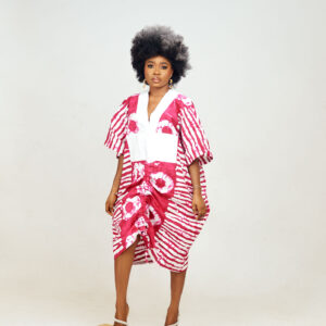 Pink Midi Boubou Dress