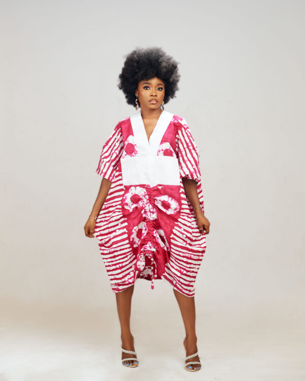 Pink Midi Boubou Dress