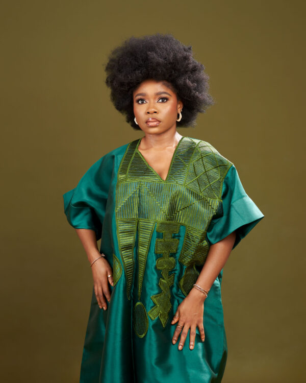 Green Agbada Dress - Image 3