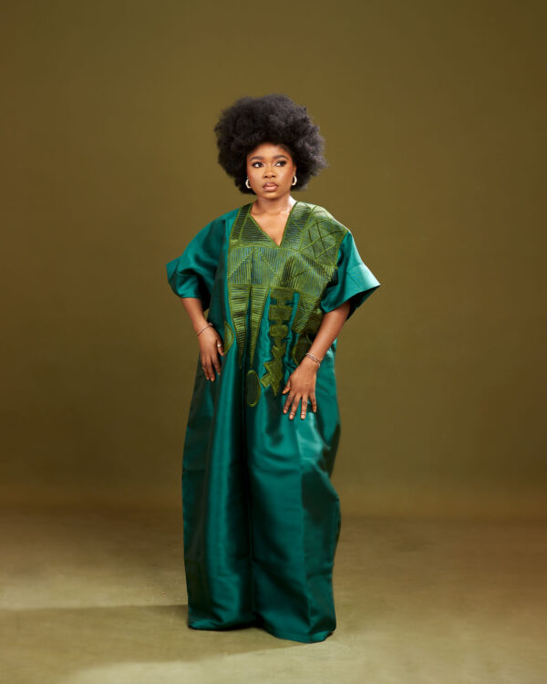 Green Agbada Dress