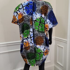 Multicolor Mini Boubou Dress