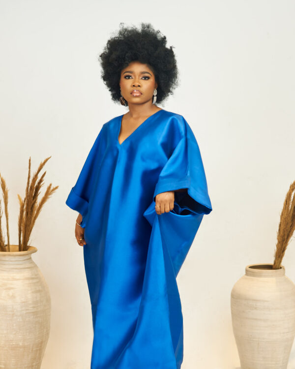 Blue Mikado Dress - Image 2