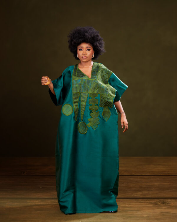 Green Agbada Dress - Image 5