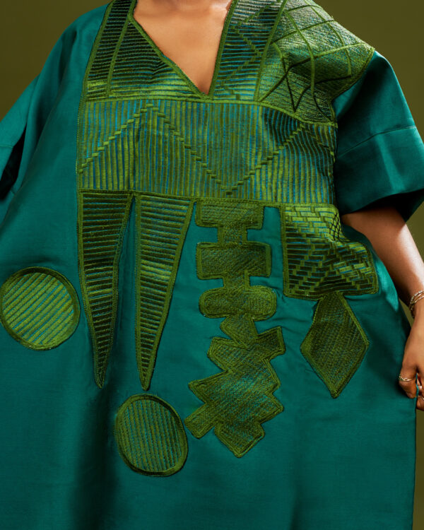 Green Agbada Dress - Image 4